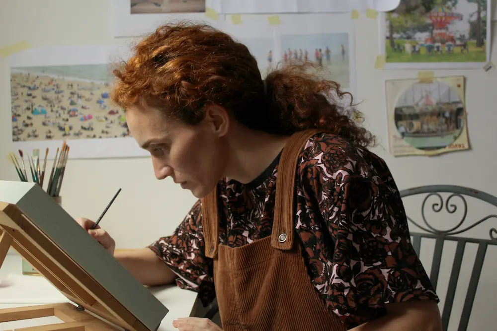 Marta Fortes - Profesora de pintura en la academia Obra Viva en Cangas do Morrazo